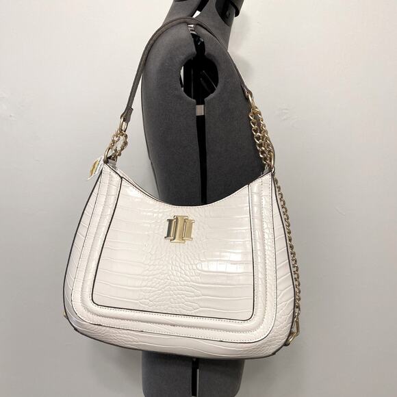 NWT MSRP$90 INC International Concepts Esmie Hobo Shoulder Bag White - Picture 1 of 5